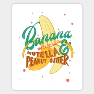 Banana with Nutella & Peanut Butter Sticker